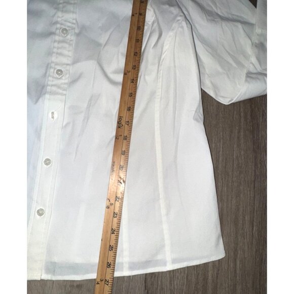 Lane Bryant & George Womens Button-Down Shirts Size 18/20 Polyester & Cotton Ble - Picture 11 of 14